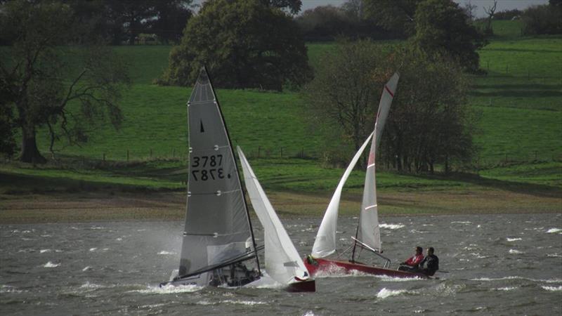 High winds for the Craftinsure Merlin Rocket Silver Tiller event at Blithfield photo copyright Jamie Mason / SailingByDrone taken at Blithfield Sailing Club and featuring the Merlin Rocket class