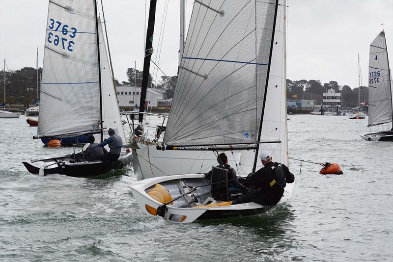 Hamble Warming Pan photo copyright Trevor Pountain taken at Hamble River Sailing Club and featuring the Merlin Rocket class