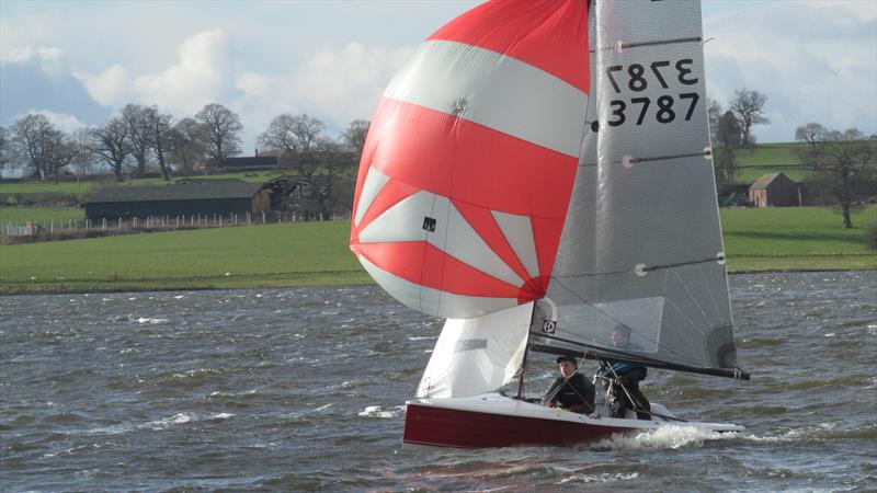 Blithfield Barrel Winter Series 2017-18 Round 4 photo copyright Jamie Mason taken at Blithfield Sailing Club and featuring the Merlin Rocket class