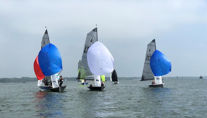 Merlin Rockets during Lymington Town SC Early Summer Series Race 2 photo copyright Alex Hayman taken at Lymington Town Sailing Club and featuring the Merlin Rocket class