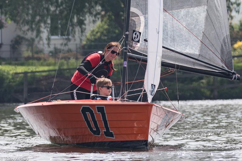 Merlin Rocket River Championships at Bourne End Week photo copyright Tony Ketley taken at Upper Thames Sailing Club and featuring the Merlin Rocket class