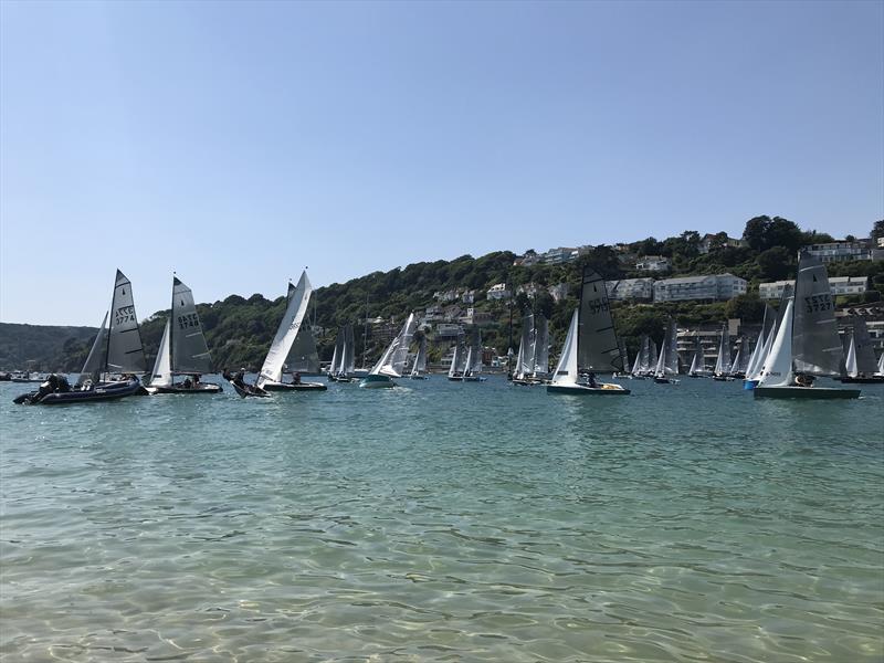 Sharp's Doom Bar Salcombe Merlin Week day 1 photo copyright Lou Johnson taken at Salcombe Yacht Club and featuring the Merlin Rocket class