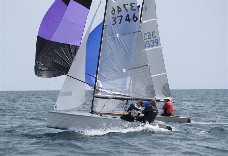 Aspire Merlin Nationals at Lyme Regis day 5 photo copyright Pauline Rook taken at Lyme Regis Sailing Club and featuring the Merlin Rocket class