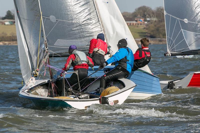 Dinghy sailing at Starcross photo copyright Garnett Showell taken at Starcross Yacht Club and featuring the Merlin Rocket class