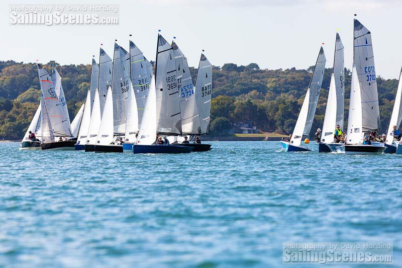 70th Anniversary Merlin Rocket Silver Tiller at Parkstone photo copyright David Harding / www.sailingscenes.com taken at Parkstone Yacht Club and featuring the Merlin Rocket class