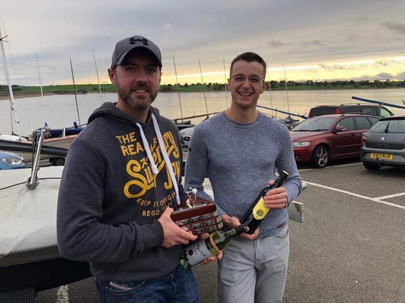 Roger Phillips & Will Croker win the Blithfield Craftinsure Merlin Rocket Silver Tiller event photo copyright Roger Philips taken at Blithfield Sailing Club and featuring the Merlin Rocket class