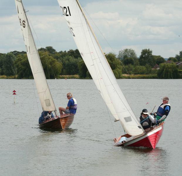 Vintage Merlins proving that 60yr old boats can still race photo copyright Les Martins taken at Dorchester Sailing Club and featuring the Merlin Rocket class
