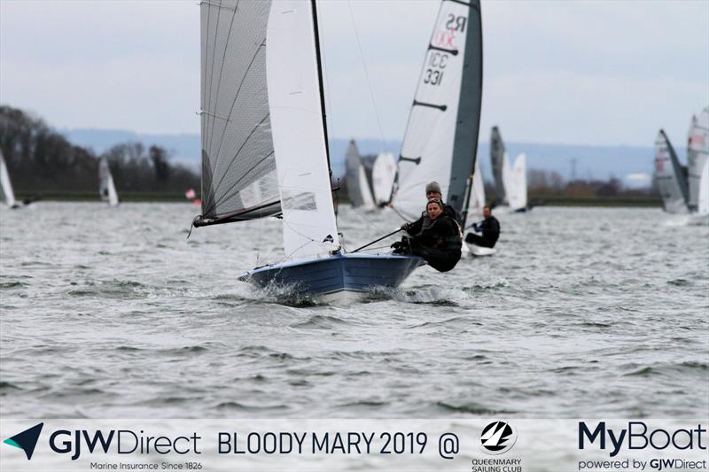 GJW Direct Bloody Mary 2019 photo copyright Mark Jardine taken at Queen Mary Sailing Club and featuring the Merlin Rocket class