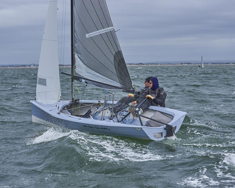 Judith Massey & Graham Williamson during the Craftinsure Merlin Rocket Silver Tiller at Hayling Island - photo © Rob O'Neil