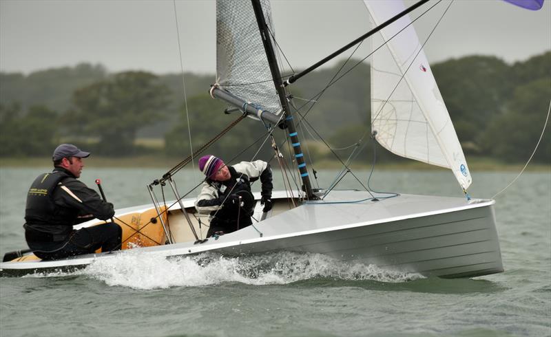 Chris Grosscurth and Emma York competing in their Merlin Rocket during the Chichester Yacht Club Regatta photo copyright Chris Hatton Photography taken at Chichester Yacht Club and featuring the Merlin Rocket class