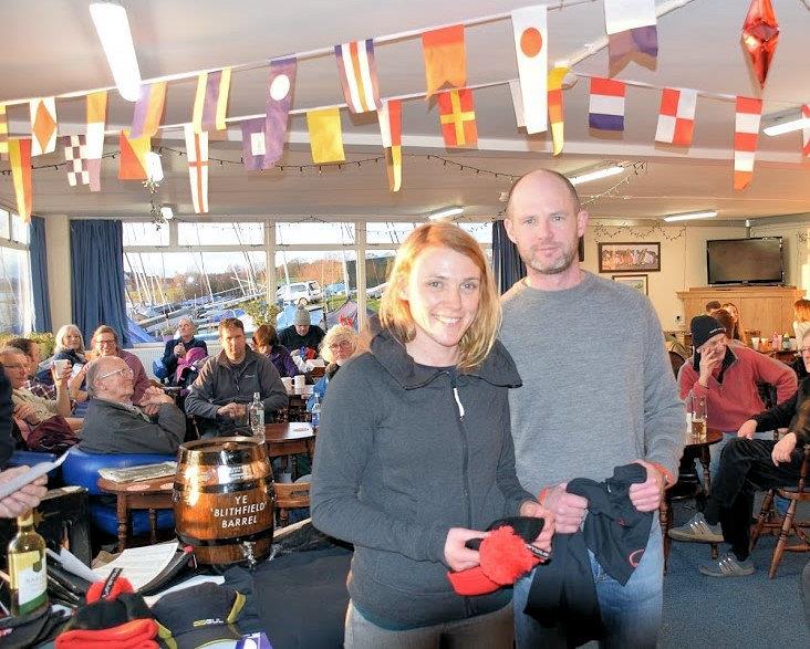 Andy Davis and Pippa Kilsby win Blithfield Barrel Round 3 photo copyright Neil David taken at Blithfield Sailing Club and featuring the Merlin Rocket class