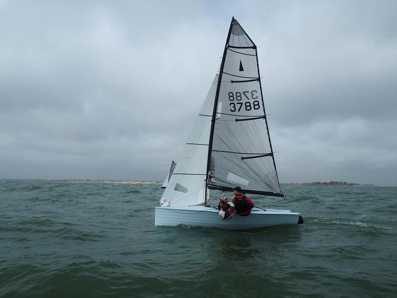 Itchenor Winter Warmer Series round 3 photo copyright George Yeoman taken at Itchenor Sailing Club and featuring the Merlin Rocket class