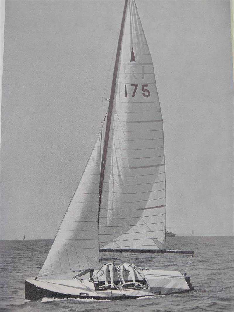 Jack Holt Merlin during the Cowes Championships - note the large decks photo copyright Beken taken at  and featuring the Merlin Rocket class