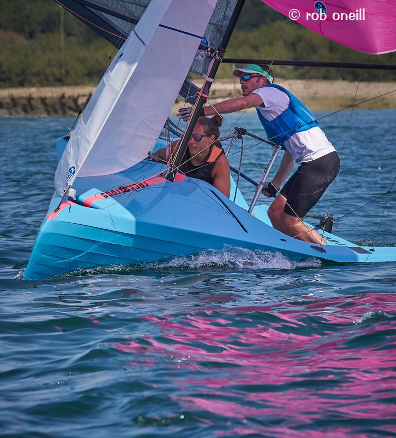 Rockatross reverse bow photo copyright Rob O'Neill taken at  and featuring the Merlin Rocket class