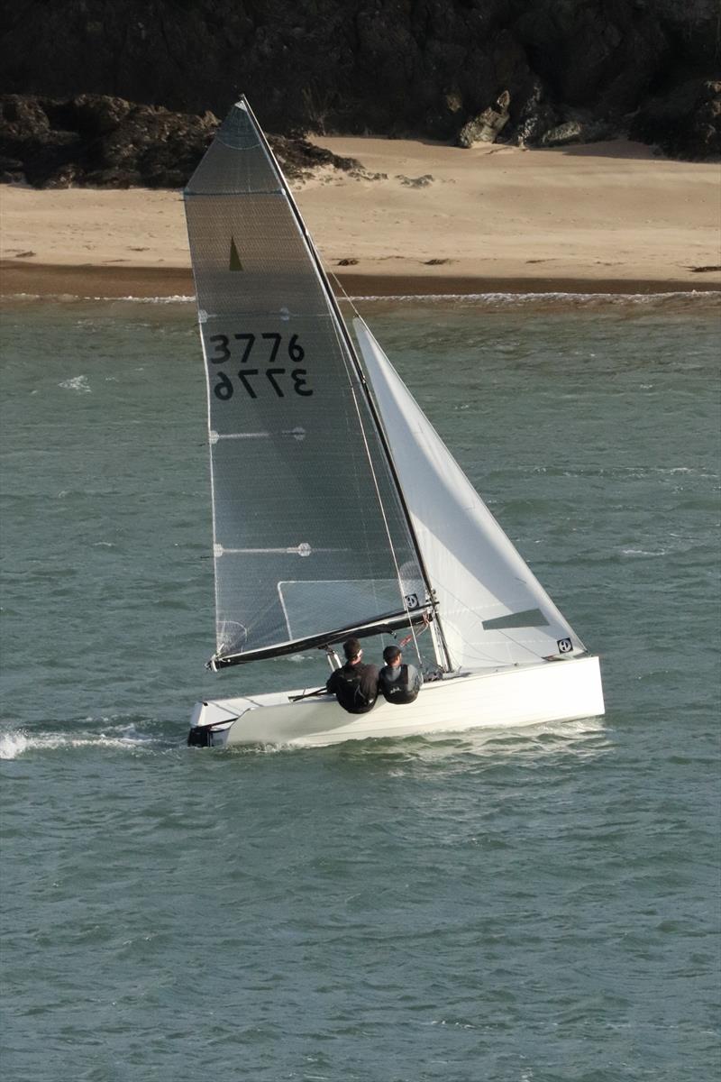 Salcombe Merlin Open photo copyright Chris Jennings taken at Salcombe Yacht Club and featuring the Merlin Rocket class