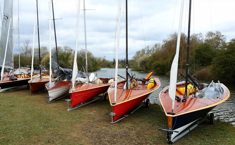 Vintage Merlin Rockets at Fishers Green photo copyright Keith Fielden taken at Fishers Green Sailing Club and featuring the Merlin Rocket class