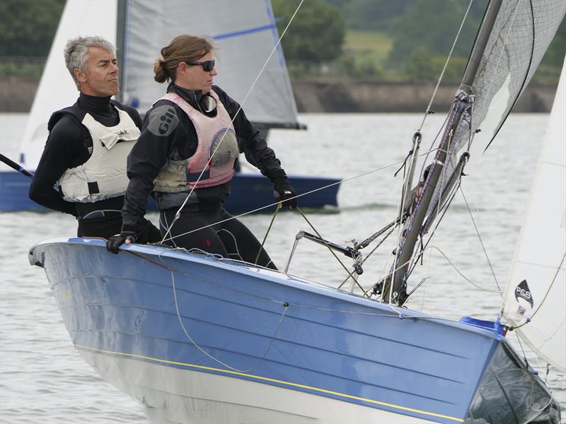 Tim Fells and Fran Gifford win Craftinsure Merlin Rocket Silver Tiller Round 3 at Starcross - photo © Garnet Showell