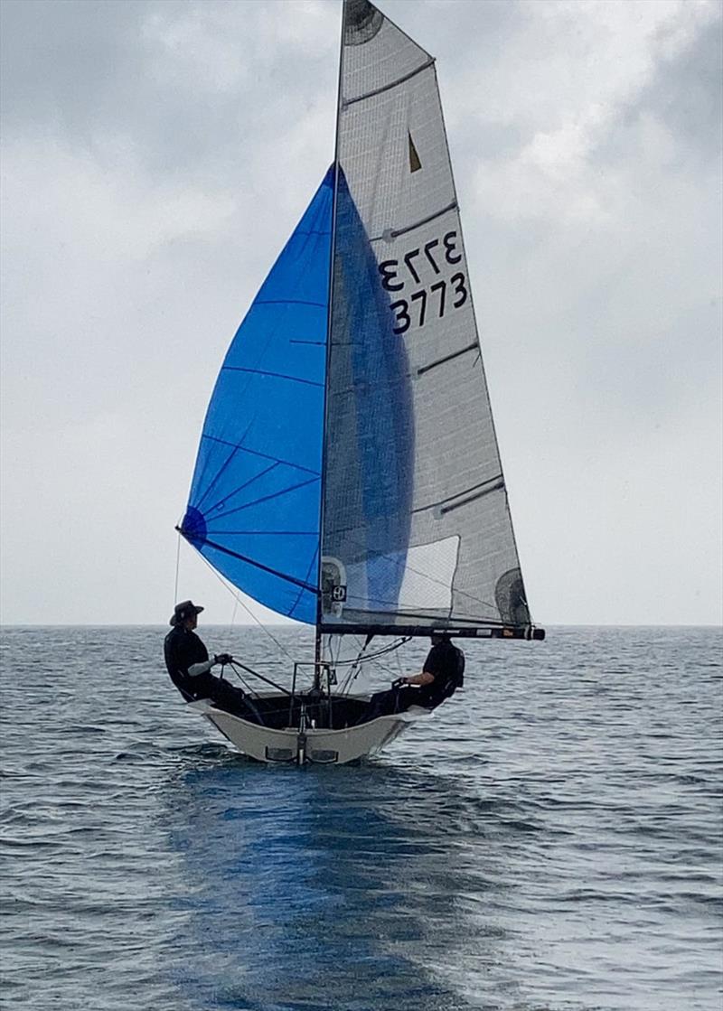 Craftinsure Merlin Rocket Silver Tiller at Shoreham photo copyright Louise Carr taken at Shoreham Sailing Club and featuring the Merlin Rocket class