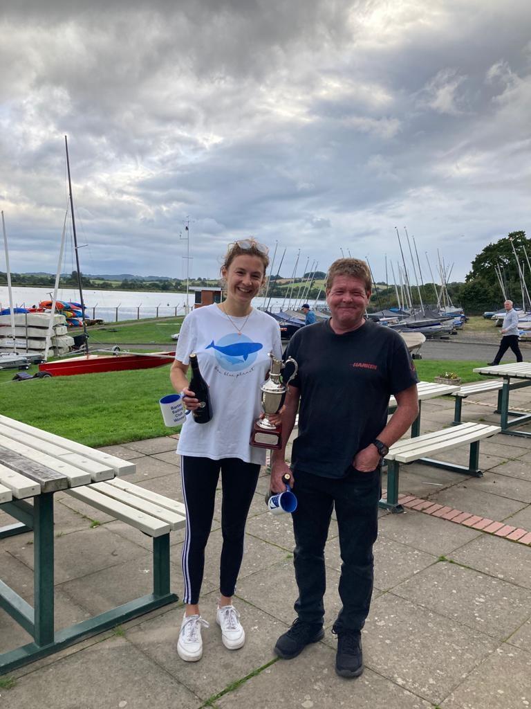 Beka Jones and Matt Biggs win the Craftinsure Merlin Rocket Silver Tiller Series at Bartley photo copyright Pippa Kilsby taken at Bartley Sailing Club and featuring the Merlin Rocket class