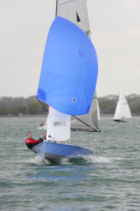 Glyn Charles Pursuit Race at Hayling photo copyright Steve Arkley / www.sailshots.co.uk taken at Hayling Island Sailing Club and featuring the Merlin Rocket class