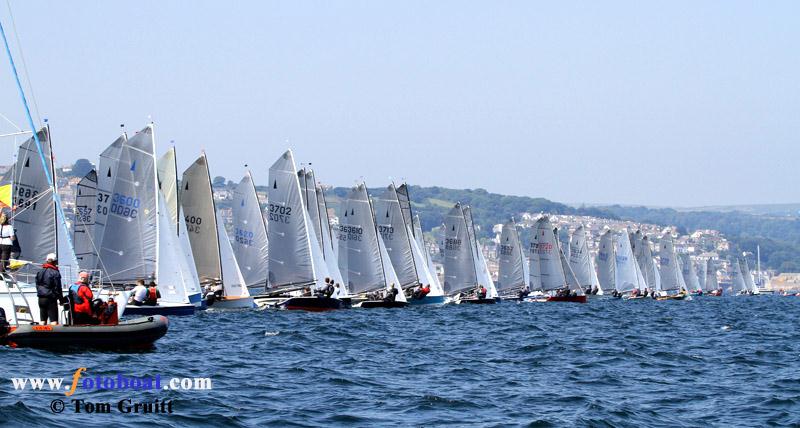 Merlin Rocket nationals at Penzance day 1 photo copyright Tom Gruitt / www.tom-gruitt.co.uk taken at Penzance Sailing Club and featuring the Merlin Rocket class