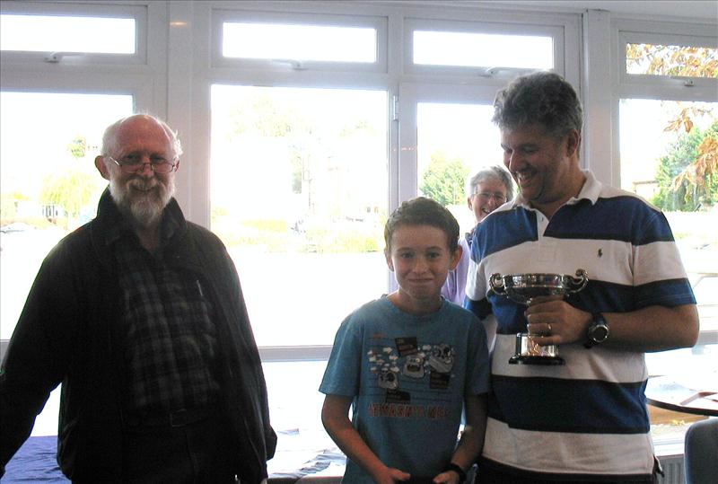 Richard and Harry Harris win the Sondown Cup at Tamesis photo copyright Vivian Burchill taken at Tamesis Club and featuring the Merlin Rocket class