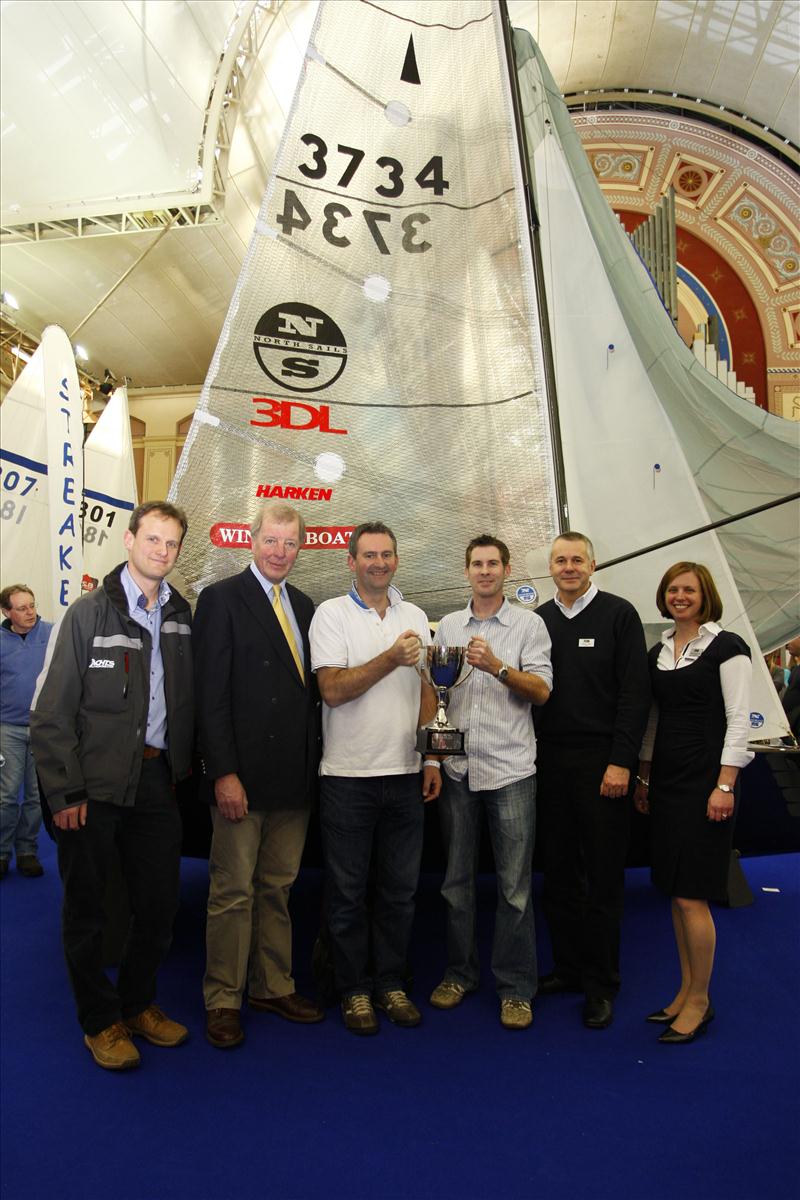 The Merlin Rocket class win the 2012 Spitfire Premium Ale Concours d'Elegance award photo copyright Emily Whiting / RYA taken at RYA Dinghy Show and featuring the Merlin Rocket class