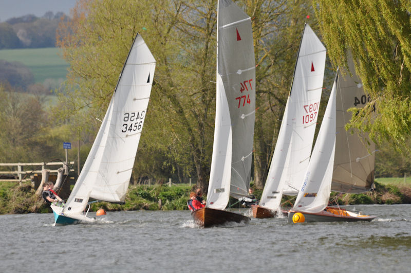 Merlins at Cookham Reach photo copyright Martin Humphrey taken at Cookham Reach Sailing Club and featuring the Merlin Rocket class