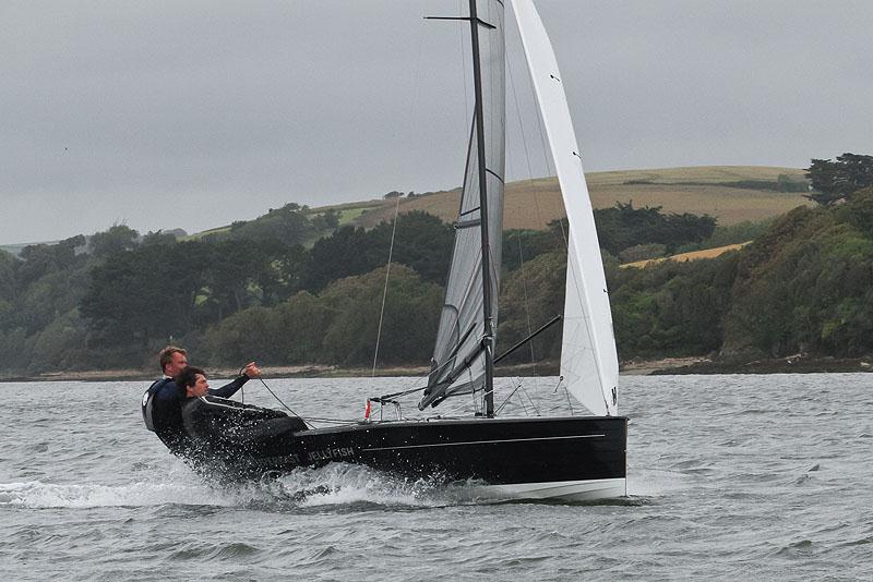 Action from Salcombe Week 2012 later in the week photo copyright John Murrell / www.fotoboat.com taken at Salcombe Yacht Club and featuring the Merlin Rocket class