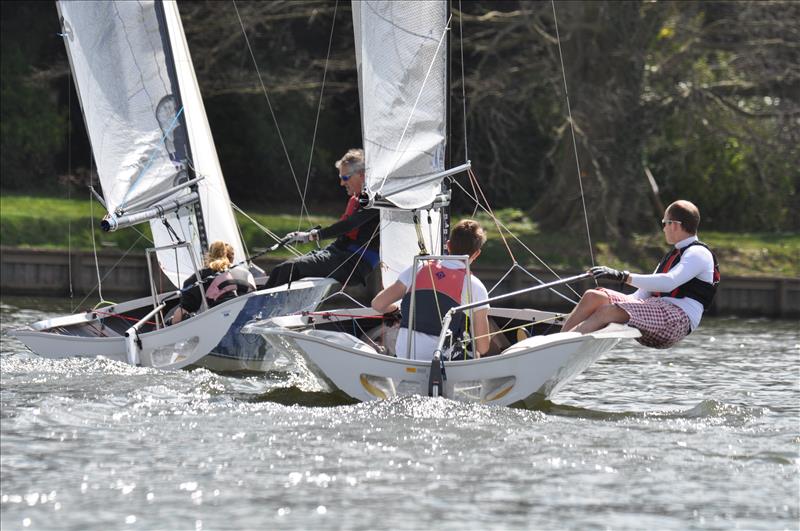 Thames Series racing for the Cookham Shield photo copyright Martin Humphreys taken at Cookham Reach Sailing Club and featuring the Merlin Rocket class