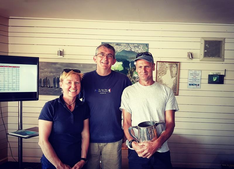 Mike and Jane Calvert win the Merlin Silver Tiller meeting at Midland photo copyright Phillip Base taken at Midland Sailing Club and featuring the Merlin Rocket class