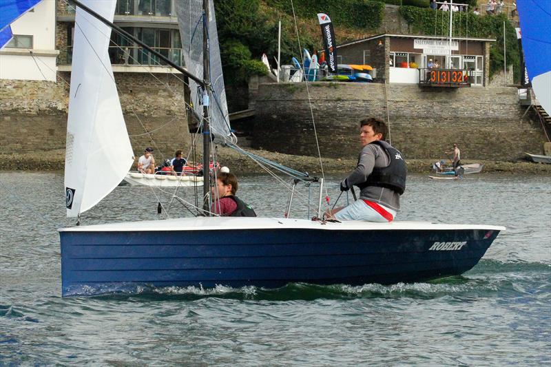 Sophie Mackley and Tom Ballantine take second in race 10 of Sharp's Doom Bar Salcombe Merlin Week - photo © John Murrell