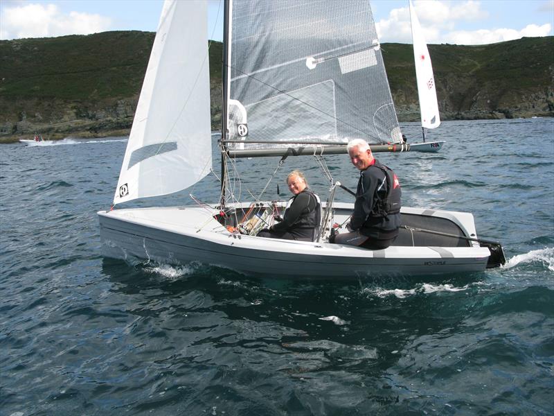 Salcombe YC's Bucket and Spade series goes out to sea photo copyright Christine Sworder taken at Salcombe Yacht Club and featuring the Merlin Rocket class