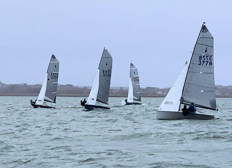 Coming in on port during the Merlin Rocket Silver Tiller Extension at Lymington photo copyright Keith Willis taken at Lymington Town Sailing Club and featuring the Merlin Rocket class