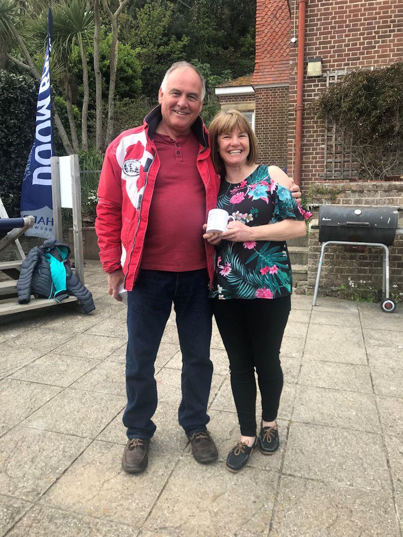 Paul Hollis and Paula Mason win the Silver fleet in the Merlin Rocket Craftinsure Silver Tiller open meeting at Salcombe photo copyright Lou Johnson taken at Salcombe Yacht Club and featuring the Merlin Rocket class