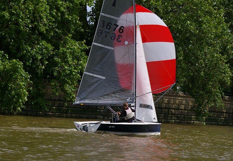 Fran Gifford and Alex Warren win the CraftInsure Merlin Rocket Silver Tiller event 12 at Ranelagh photo copyright Richard Jarvis taken at Ranelagh Sailing Club and featuring the Merlin Rocket class