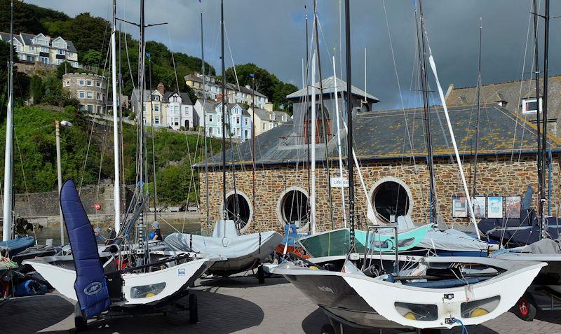 Merlin Rocket sailing at Looe photo copyright Neil Richardson taken at Looe Sailing Club and featuring the Merlin Rocket class