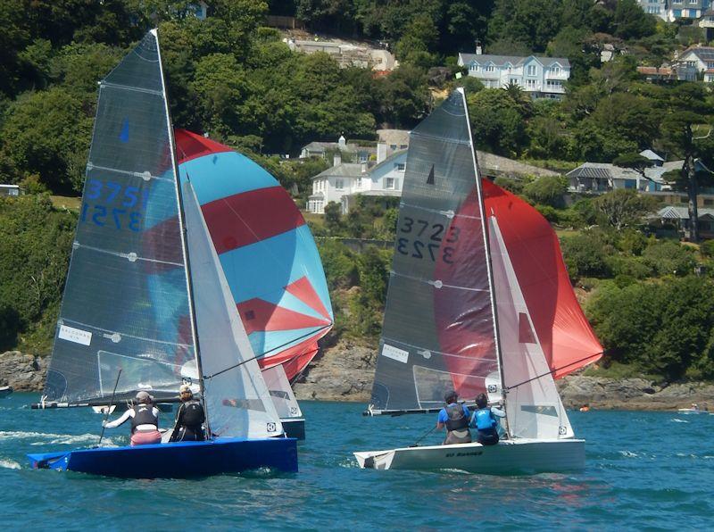 Day 3's afternoon race during Salcombe Gin Merlin Rocket Week 2019 photo copyright Malcolm Mackley taken at Salcombe Yacht Club and featuring the Merlin Rocket class