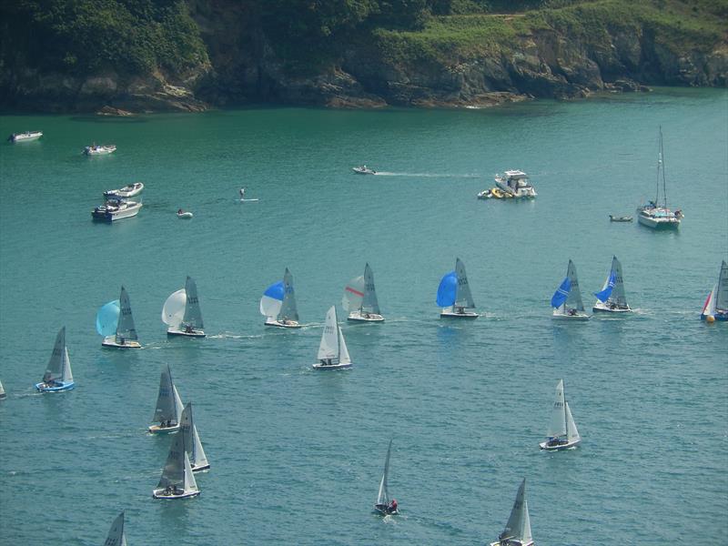 Salcombe Gin Merlin Rocket Week 2019 day 4 afternoon race photo copyright Malcolm Mackley taken at Salcombe Yacht Club and featuring the Merlin Rocket class