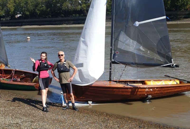 Rob and Hattie Cage win the Merlin Rocket Downriver Race at Ranelagh - photo © Patrick Rayner