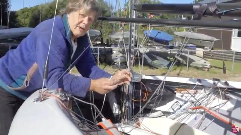 Jon Turner from Merlin Rocket Racing shows hwo to perform basic maintenance photo copyright RYA taken at  and featuring the Merlin Rocket class