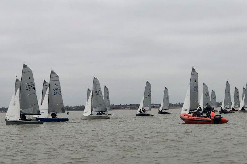 Craftinsure Silver Tiller Merlin Rocket open meeting at Brightlingsea photo copyright Jane Somerville taken at Brightlingsea Sailing Club and featuring the Merlin Rocket class