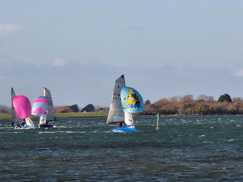 Weight back for the Craftinsure Merlin Rocket Silver Tiller at Itchenor photo copyright Tom Trevelyan taken at Itchenor Sailing Club and featuring the Merlin Rocket class