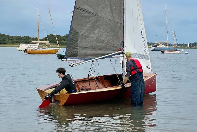 Restoration of a Merlin Rocket built in 1986 - trial sail photo copyright Corin Nelson-Smith taken at Bosham Sailing Club and featuring the Merlin Rocket class