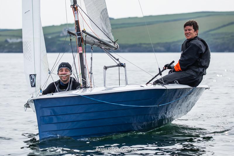 Craftinsure Merlin Rocket Silver Tiller at Rock day 1 photo copyright Robert Deaves / www.robertdeaves.uk taken at Rock Sailing and Waterski Club and featuring the Merlin Rocket class