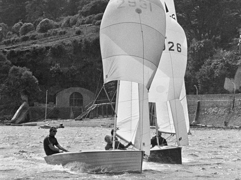 Even in the days of small spinnakers, Salcombe could be a testing venue of fresh sea breezes, strong tides and very close racing photo copyright Rob O'Neill taken at Salcombe Yacht Club and featuring the Merlin Rocket class