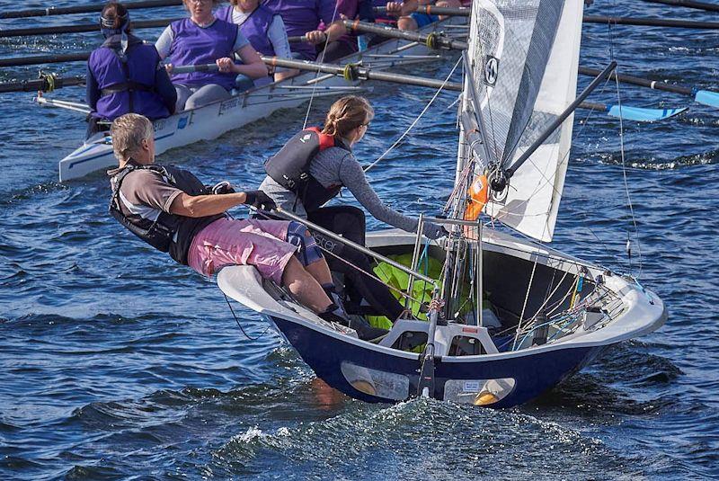 Duncan Salmon and Ruth Hanstater - Merlin Rocket Thames and De May Series at Hampton photo copyright Rob O'Neill taken at Hampton Sailing Club and featuring the Merlin Rocket class