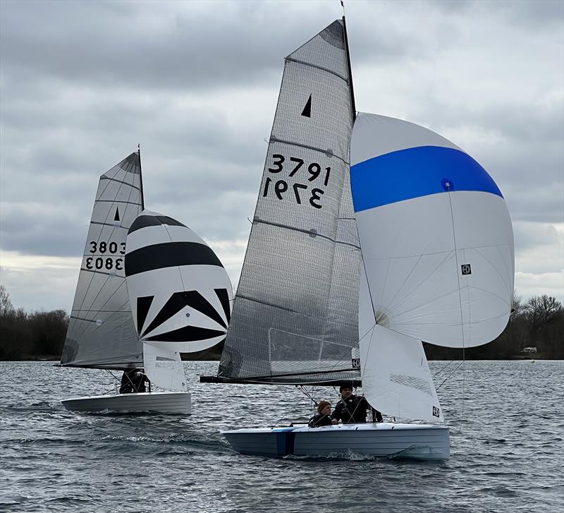 Merlin Rocket Craftinsure Silver Tiller Round 1 at South Cerney photo copyright Paul Kimmens taken at South Cerney Sailing Club and featuring the Merlin Rocket class