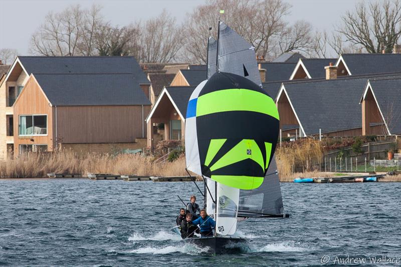 Merlin Rocket Craftinsure Silver Tiller Round 1 at South Cerney photo copyright Andrew Wallace taken at South Cerney Sailing Club and featuring the Merlin Rocket class