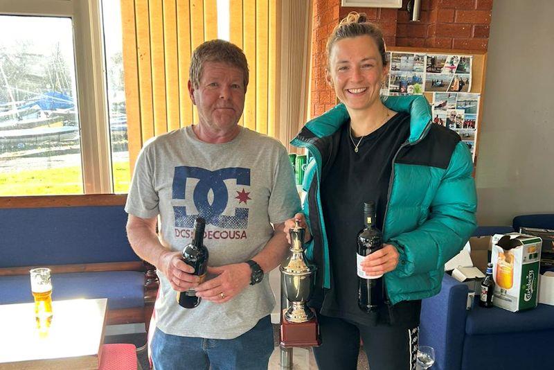 Matt Biggs and Beka Jones win the HD Sails Midland Circuit event at Bartley photo copyright Anna Aylward taken at Bartley Sailing Club and featuring the Merlin Rocket class